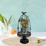 Maxbell Bird Cage Candle Holder Elegant Tealight Holder for Wedding Birthday Holiday Black