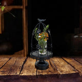 Maxbell Bird Cage Candle Holder Elegant Tealight Holder for Wedding Birthday Holiday Black