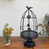 Maxbell Bird Cage Candle Holder Elegant Tealight Holder for Wedding Birthday Holiday Black