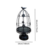 Maxbell Bird Cage Candle Holder Elegant Tealight Holder for Wedding Birthday Holiday Black
