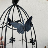 Maxbell Bird Cage Candle Holder Elegant Tealight Holder for Wedding Birthday Holiday Black