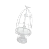 Maxbell Bird Cage Candle Holder Elegant Tealight Holder for Wedding Birthday Holiday White