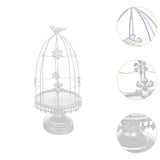 Maxbell Bird Cage Candle Holder Elegant Tealight Holder for Wedding Birthday Holiday White
