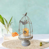 Maxbell Bird Cage Candle Holder Elegant Tealight Holder for Wedding Birthday Holiday White
