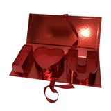 Maxbell Fillable Flower Gift Box I Love You Packaging Boxes for Birthday Mother's Day Red