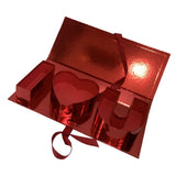 Maxbell Fillable Flower Gift Box I Love You Packaging Boxes for Birthday Mother's Day Red