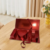 Maxbell Fillable Flower Gift Box I Love You Packaging Boxes for Birthday Mother's Day Red