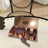 Maxbell Fillable Flower Gift Box I Love You Packaging Boxes for Birthday Mother's Day Gold