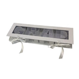 Maxbell Grad Empty Flower Box Cardboard Floral Packaging for Anniversary Party Candy white