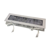 Maxbell Grad Empty Flower Box Cardboard Floral Packaging for Anniversary Party Candy white