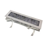 Maxbell Grad Empty Flower Box Cardboard Floral Packaging for Anniversary Party Candy white