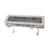 Maxbell Grad Empty Flower Box Cardboard Floral Packaging for Anniversary Party Candy white