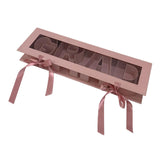 Maxbell Grad Empty Flower Box Cardboard Floral Packaging for Anniversary Party Candy pink
