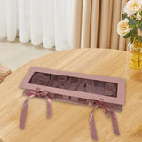 Maxbell Grad Empty Flower Box Cardboard Floral Packaging for Anniversary Party Candy pink