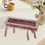 Maxbell Grad Empty Flower Box Cardboard Floral Packaging for Anniversary Party Candy pink