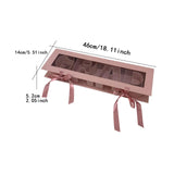 Maxbell Grad Empty Flower Box Cardboard Floral Packaging for Anniversary Party Candy pink