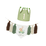 Maxbell Crown Hat Home Decoration Birthday Accessories Photo Props High Chair Banner With Number Hat