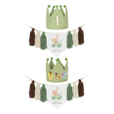 Maxbell Crown Hat Home Decoration Birthday Accessories Photo Props High Chair Banner With Number Hat