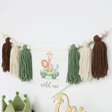 Maxbell Crown Hat Home Decoration Birthday Accessories Photo Props High Chair Banner With Cartoon Hat