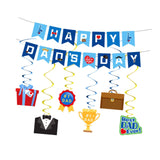 Maxbell Happy Dad's Day Banner Romantic Home Decoration for Festival Backyard Office
