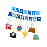 Maxbell Happy Dad's Day Banner Romantic Home Decoration for Festival Backyard Office