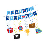 Maxbell Happy Dad's Day Banner Romantic Home Decoration for Festival Backyard Office