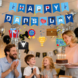 Maxbell Happy Dad's Day Banner Romantic Home Decoration for Festival Backyard Office