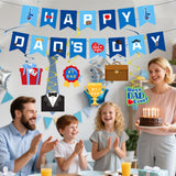 Maxbell Happy Dad's Day Banner Romantic Home Decoration for Festival Backyard Office