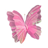 Maxbell 3D Butterfly Wall Decor Butterfly Mesh Photography Prop for Holidays Bedroom Pink