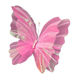 Maxbell 3D Butterfly Wall Decor Butterfly Mesh Photography Prop for Holidays Bedroom Pink