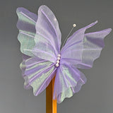 Maxbell 3D Butterfly Wall Decor Butterfly Mesh Photography Prop for Holidays Bedroom Light Purple