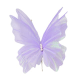 Maxbell 3D Butterfly Wall Decor Butterfly Mesh Photography Prop for Holidays Bedroom Light Purple