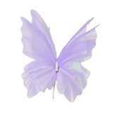 Maxbell 3D Butterfly Wall Decor Butterfly Mesh Photography Prop for Holidays Bedroom Light Purple