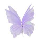 Maxbell 3D Butterfly Wall Decor Butterfly Mesh Photography Prop for Holidays Bedroom Light Purple