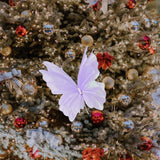 Maxbell 3D Butterfly Wall Decor Butterfly Mesh Photography Prop for Holidays Bedroom Light Purple