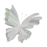 Maxbell 3D Butterfly Wall Decor Butterfly Mesh Photography Prop for Holidays Bedroom White