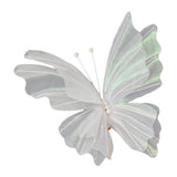 Maxbell 3D Butterfly Wall Decor Butterfly Mesh Photography Prop for Holidays Bedroom White