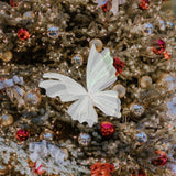 Maxbell 3D Butterfly Wall Decor Butterfly Mesh Photography Prop for Holidays Bedroom White