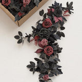 Maxbell Wedding Arch Flower Silk Flower Sturdy Decorative for Chair Sweetheart Table Style A