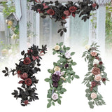 Maxbell Wedding Arch Flower Silk Flower Sturdy Decorative for Chair Sweetheart Table Style A