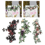 Maxbell Wedding Arch Flower Silk Flower Sturdy Decorative for Chair Sweetheart Table Style A