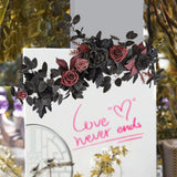 Maxbell Wedding Arch Flower Silk Flower Sturdy Decorative for Chair Sweetheart Table Style A