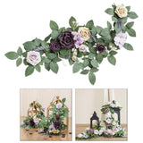 Maxbell Wedding Arch Flower Silk Flower Sturdy Decorative for Chair Sweetheart Table Style B