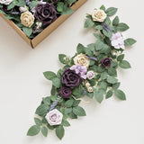 Maxbell Wedding Arch Flower Silk Flower Sturdy Decorative for Chair Sweetheart Table Style B