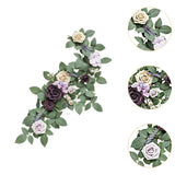 Maxbell Wedding Arch Flower Silk Flower Sturdy Decorative for Chair Sweetheart Table Style B