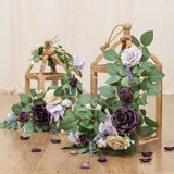 Maxbell Wedding Arch Flower Silk Flower Sturdy Decorative for Chair Sweetheart Table Style B