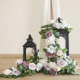 Maxbell Wedding Arch Flower Silk Flower Sturdy Decorative for Chair Sweetheart Table Style B