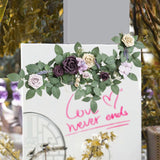 Maxbell Wedding Arch Flower Silk Flower Sturdy Decorative for Chair Sweetheart Table Style B