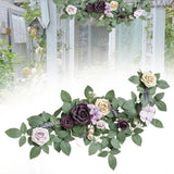 Maxbell Wedding Arch Flower Silk Flower Sturdy Decorative for Chair Sweetheart Table Style B