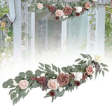 Maxbell Wedding Arch Flower Silk Flower Sturdy Decorative for Chair Sweetheart Table Style C